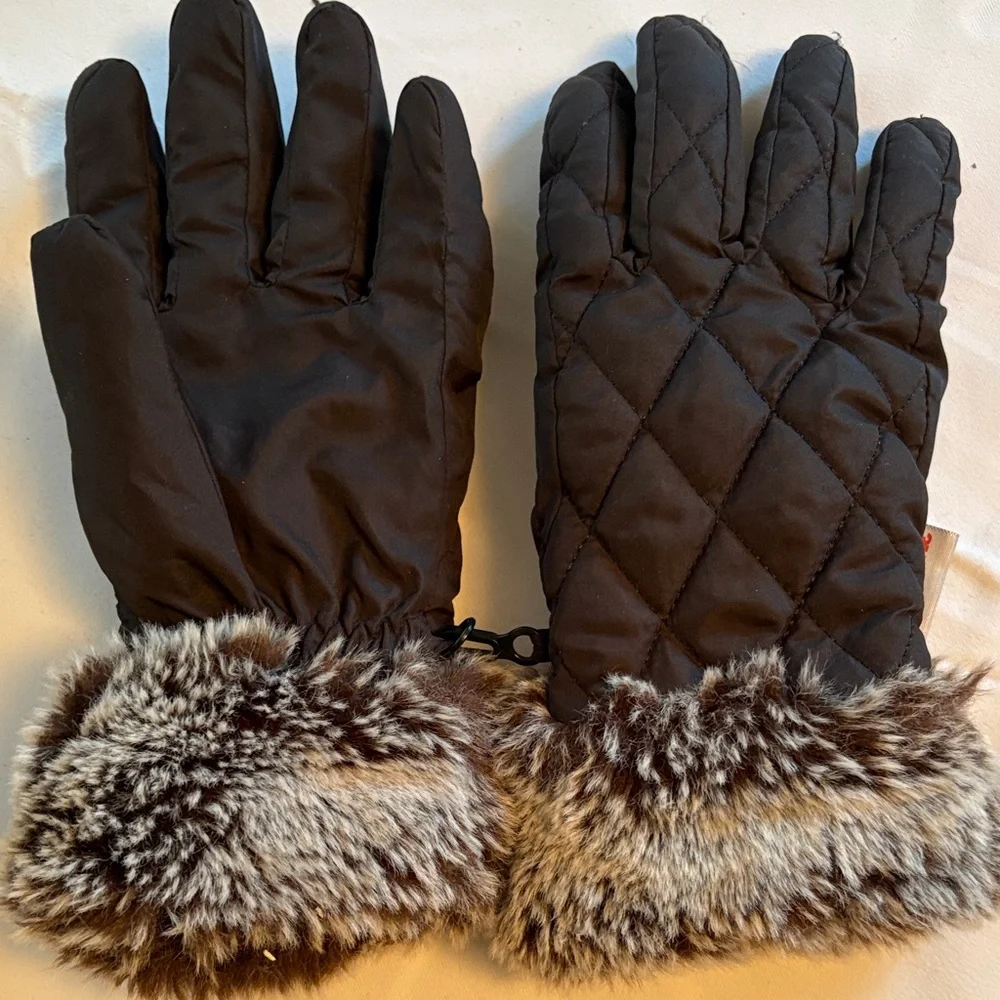 Unbranded Thinsulate Black Quilted Gloves Est size L
